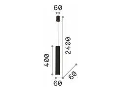 Discount Ideal Lux Look - 1 lámpara de techo delgada de cromo, GU10 Gris