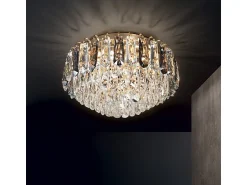 Outlet Ideal Lux MAGNOLIA - Lámpara de techo empotrada de cristal para interior 7 luces , G9 Dorado