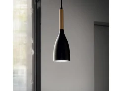 Discount Ideal Lux Manhattan - 1 lámpara colgante de techo negra, E14 Negro