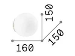 Ideal Lux Aplique Para Pared^Mapa Bianco - Aplique de pared interior 1 luz Blanca, G9 Blanco