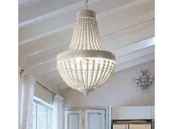 Ideal Lux Monet - Lámpara colgante de 6 luces Blanco