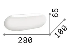 Online Ideal Lux Moris - Aplique de pared interior 2 luces Blanca, G9 Blanco