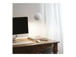 Ideal Lux MR - Lámpara colgante de techo Globe para interiores 1 luz Blanca, GU10