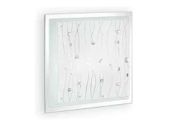Discount Ideal Lux Ocean - Luz de empotrar grande para interiores de 3 luces Transparente, E27 Gris