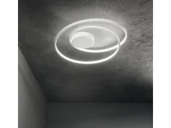 New Ideal Lux OZ Luz semiempotrable LED integrada de remolino regulable blanca, 3000K Blanco