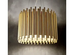 Discount Ideal Lux Pan - Colgante de techo de 5 luces Dorado