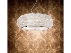 Best Ideal Lux Pasha' - Lámpara colgante de techo de 14 luces cromada Gris