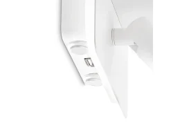 Ideal Lux Aplique Para Pared^PIANO Luz de lectura LED de 2 luces blanca, interruptor incorporado, 3000 K, no regulable Blanco
