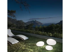 Ideal Lux Lámpara De Pie^Sasso - 1 luz de suelo exterior blanca IP44 Blanco