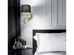 Ideal Lux Aplique Para Pared^SET UP Aplique + Luz Lectura Latón Sin Pantalla 3000K Camel