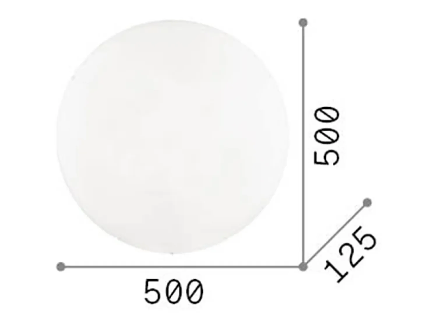 Discount Ideal Lux Simply - Plafón de techo grande de 4 luces , E27 Blanco