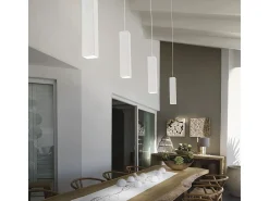 Ideal Lux Sky - Lámpara colgante de techo delgada con 1 luz Blanca, GU10