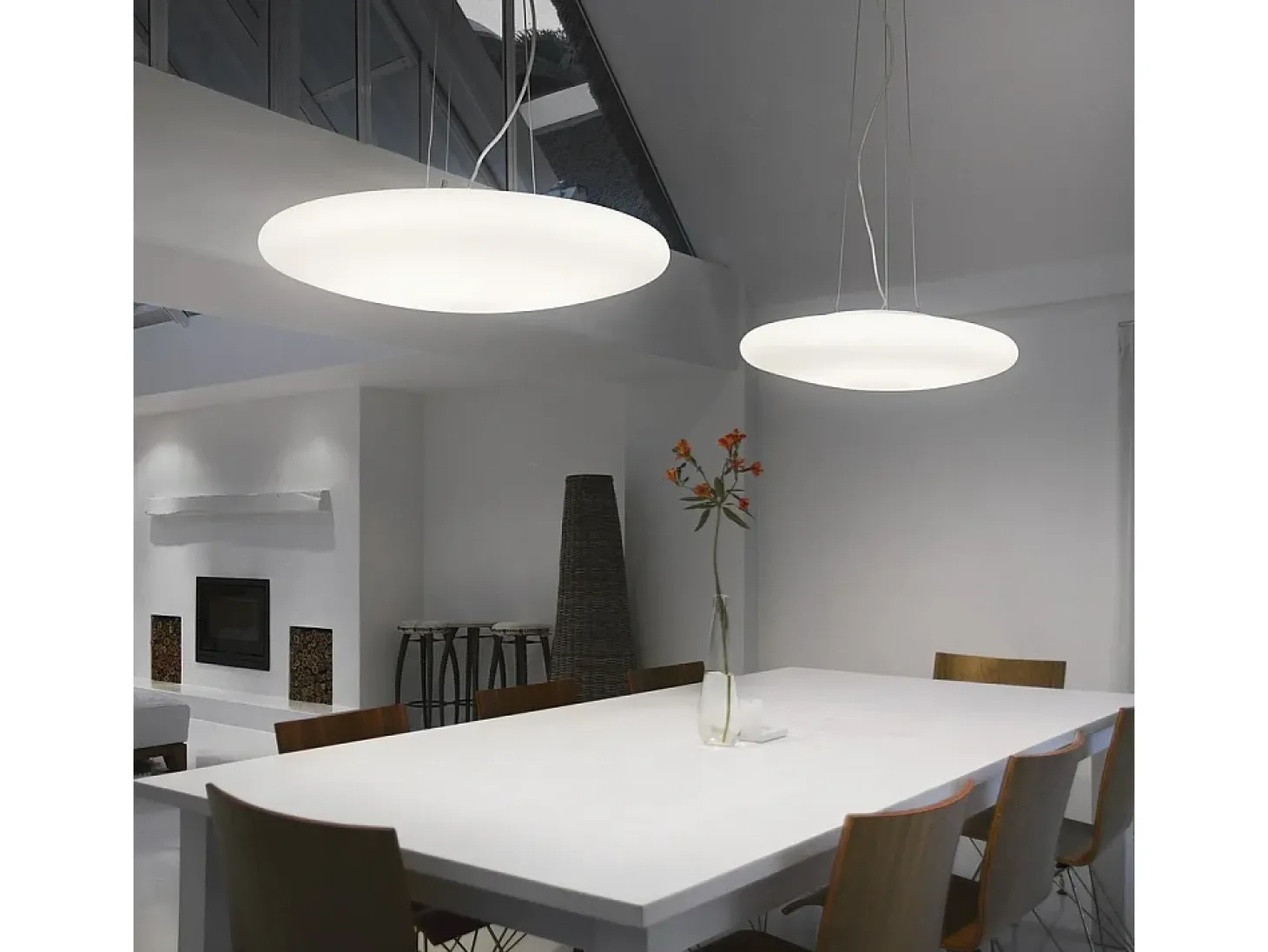Ideal Lux Smarties Bianco - Lámpara colgante de techo mediana 3 luces blanca, E27