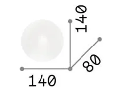 Ideal Lux Aplique Para Pared^Smarties Bianco - Aplique de pared interior 1 luz Blanca, G9 Blanco