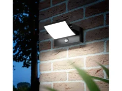 Sale Ideal Lux SWIPE Lámpara de pared LED con sensor de movimiento para exteriores Café, 3000K, IP54 Marru00f3n