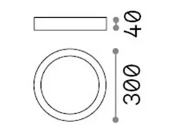 Ideal Lux Aplique Para Pared^Universal - Foco empotrado grande interior LED 1 luz Blanco