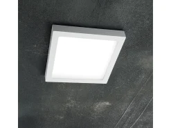 Discount Ideal Lux Universal - Foco empotrado mediano cuadrado interior 1 luz LED Blanco