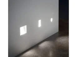 Ideal Lux WALKY-3 - Aplique empotrable de pared interior empotrable de yeso LED integrado 1 luz blanco 3000K