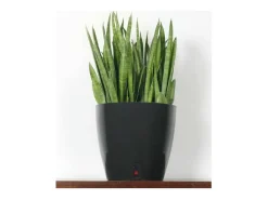 Riviera Macetero^Jardinera redonda para flores - Plástico Ø 31 cm - Azul