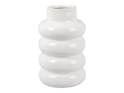 Jarrón Bobbly Glazed Grande - Blanco