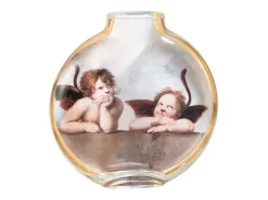 Sale J-Line Jarrón de cerámica 24.5x5x25 cm "Les Chartistes Inspirado por los Dos Querubines Grande" Multicolor