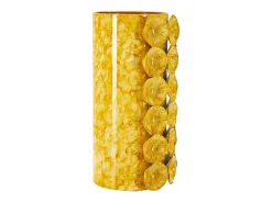 Clearance Jarrón de concha de metal 16x15x33 Amarillo