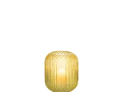 J-Line Jarrón^Jarrón de vidrio recto L14*l14*H17cm Amarillo