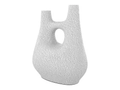 Rendez-Vous Déco Jarrón decorativo de terracota H42cm - Cruz Blanco