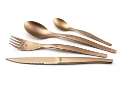 Best Lou Laguiole Jet - Cubertería 16 piezas Cobrizo