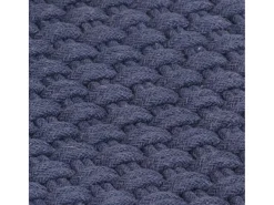 Jochem Alfombra rectangular algodón azul marino 180x250 cm