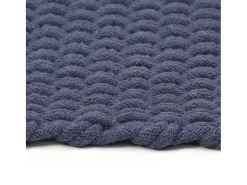 Jochem Alfombra rectangular algodón azul marino 180x250 cm