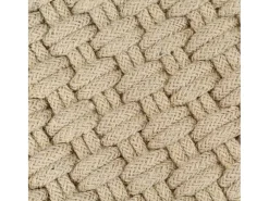 Online Garden Furniture Jochem Alfombra rectangular algodón natural 120x180 cm Marru00f3n