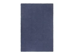 Jochem Alfombra rectangular algodón azul marino 160x230 cm
