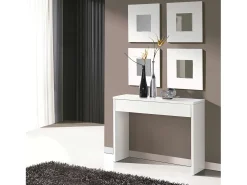 Clearance Juego 4 Espejos Lupe Moderno 45x45x2 cm Blanco