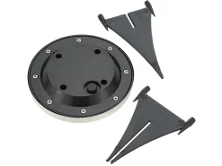 Lumisky Iluminación Exterior^Juego de 8 balizas solares redondas D12CM DECKY Negro