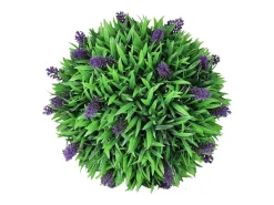 Sale Juego de 2 bolas artificiales de boj con lavanda de 30 cm Verde