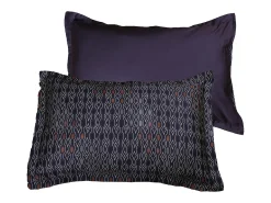 New Blanc avenue Juego de 2 fundas de almohada satén de algodón 