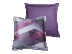 Juego de 2 fundas de almohada satén de algodón "Helix Purple"
