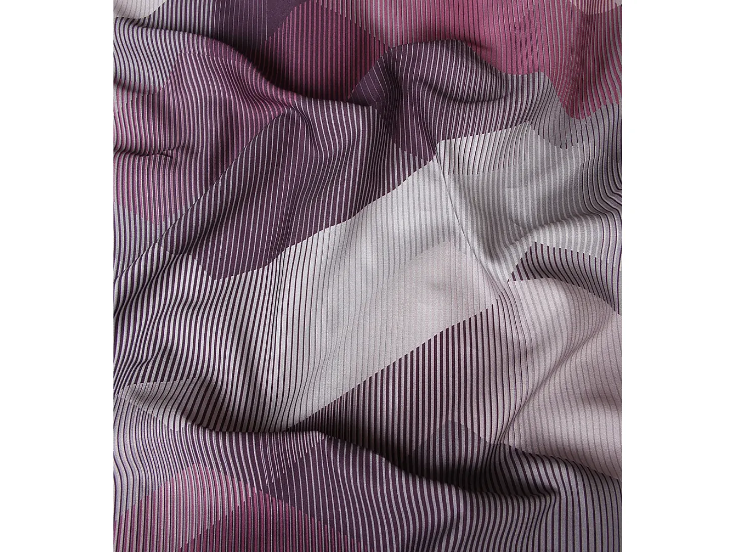 Juego de 2 fundas de almohada satén de algodón "Helix Purple"