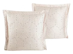 Blanc avenue Ropa De Cama^Juego de 2 fundas de almohada satén de algodón "Strada white" Blanco