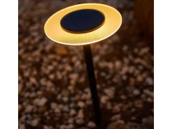 Lumisky Iluminación Exterior^Juego de 2 luces solares con estaca H35CM UFO Negro