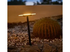 Lumisky Iluminación Exterior^Juego de 2 luces solares con estaca H35CM UFO Negro