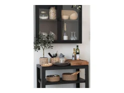 House Nordic Vajilla^Juego de 4 platos de cerámica ø 21 cm. Gris