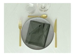 Soleil d'ocre Mantelería^Juego de 3 servilletas 45x45 cm LUXURY , por Verde