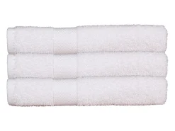 Blanc avenue Juego de 3 toallas de baño 70x130 cm 500gr/m² 100% algodón Blanco