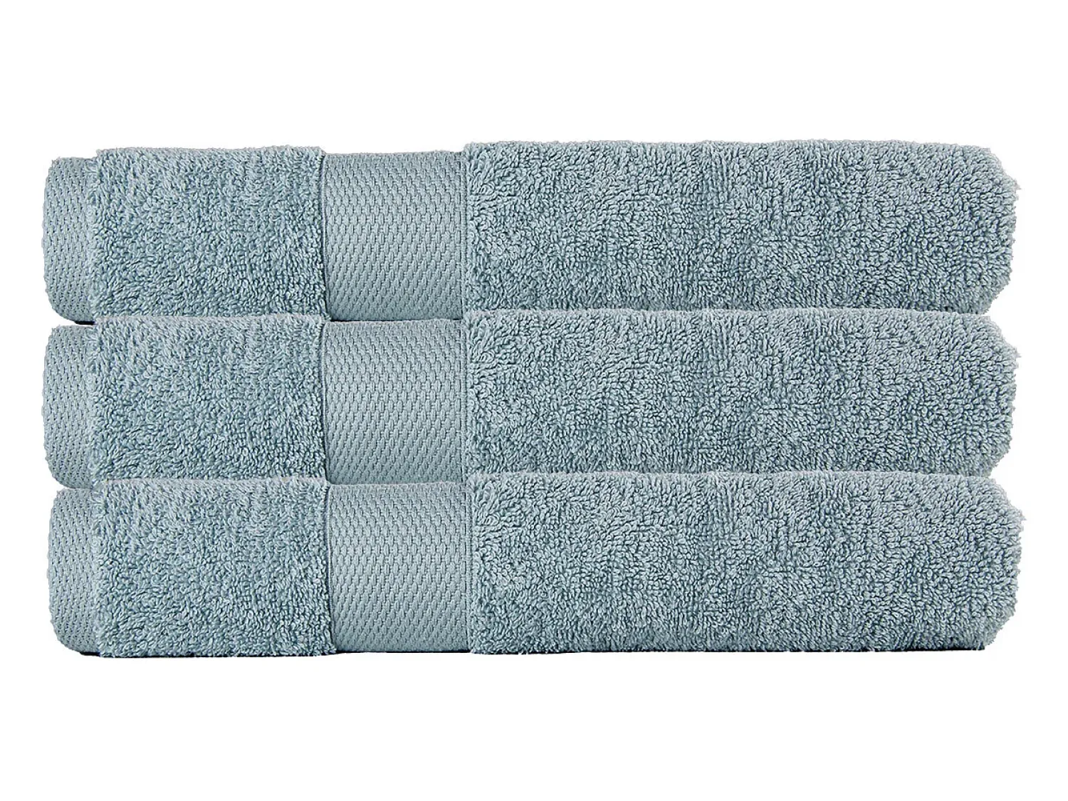 Blanc avenue Juego de 3 toallas de baño 70x130 cm 500gr/m² 100% algodón Verde