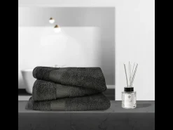 Outlet Blanc avenue Juego de 3 toallas felpa 50x90 cm 500 gr/m² 100% algodón Gris antracita