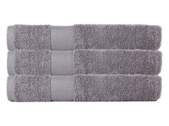 Juego de 3 toallas grandes de baño 100x150 cm 500 gr/m² 100% algodón