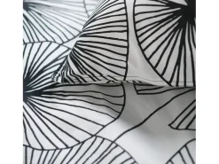 Discount Today Juego de cama - 260 x 240 cm - algodón con estampado floral Blanco