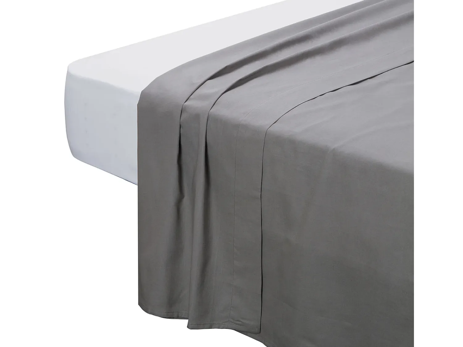PIKOLIN Ropa De Cama^Juego de cama 150 hilos 100% algodón Cama 105 Gris